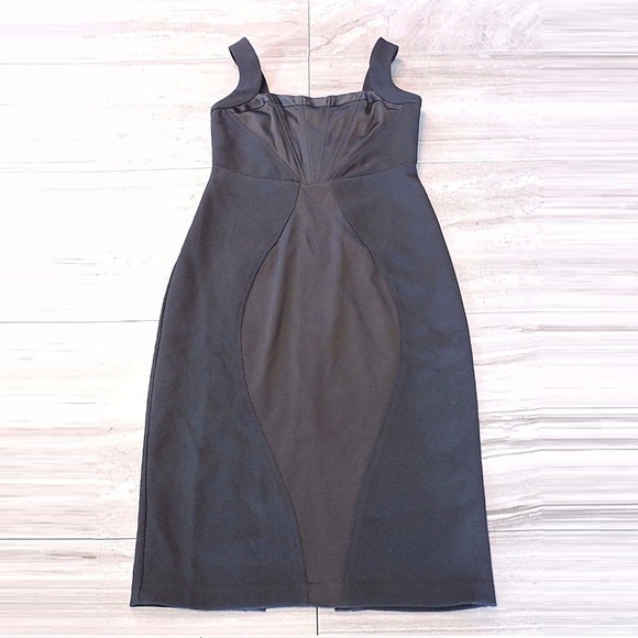 Express Dresses & Skirts - Express Black Tuxedo Midi Dress